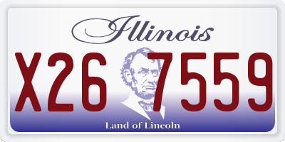 IL license plate X267559