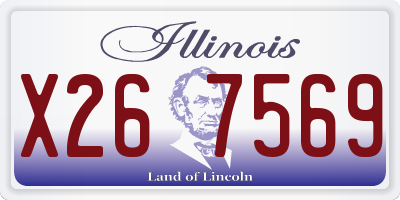 IL license plate X267569