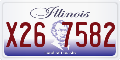 IL license plate X267582