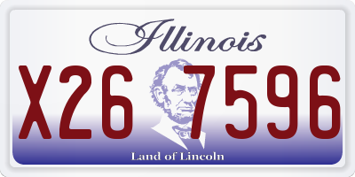 IL license plate X267596