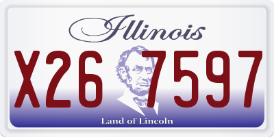 IL license plate X267597