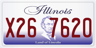 IL license plate X267620