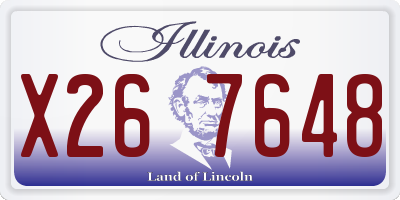 IL license plate X267648