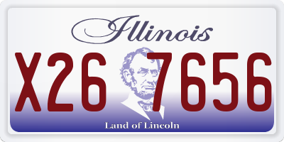 IL license plate X267656
