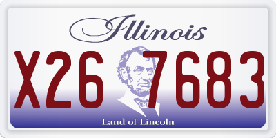 IL license plate X267683