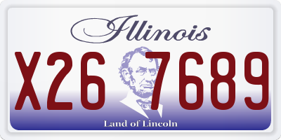 IL license plate X267689