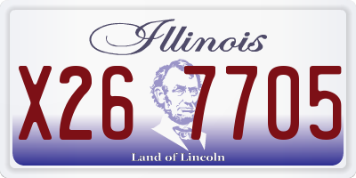 IL license plate X267705