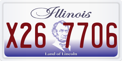 IL license plate X267706