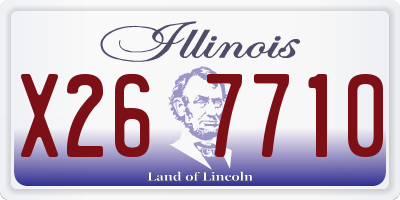 IL license plate X267710