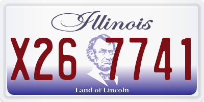 IL license plate X267741