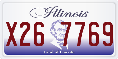 IL license plate X267769