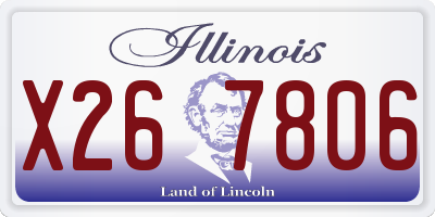 IL license plate X267806