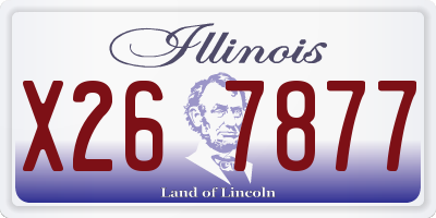 IL license plate X267877