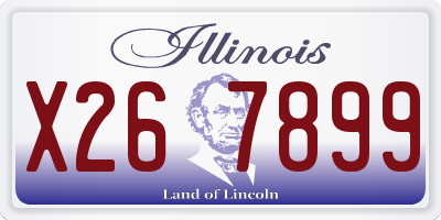 IL license plate X267899