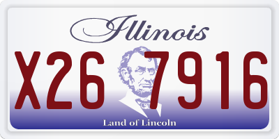 IL license plate X267916