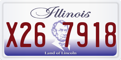 IL license plate X267918