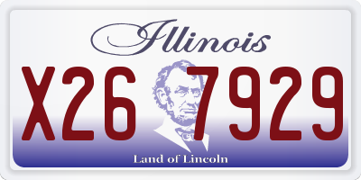 IL license plate X267929