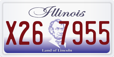 IL license plate X267955
