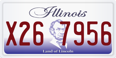 IL license plate X267956