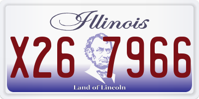 IL license plate X267966