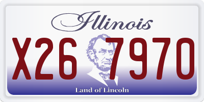 IL license plate X267970