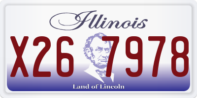 IL license plate X267978