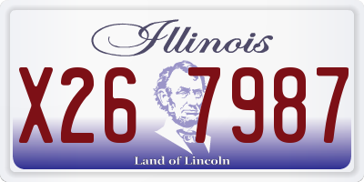 IL license plate X267987