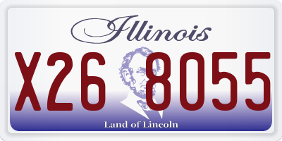 IL license plate X268055