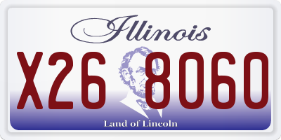 IL license plate X268060