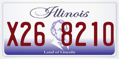 IL license plate X268210