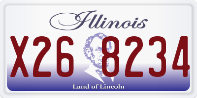 IL license plate X268234
