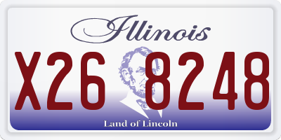IL license plate X268248
