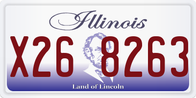IL license plate X268263
