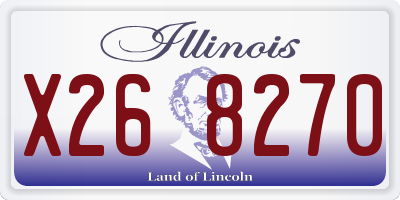 IL license plate X268270