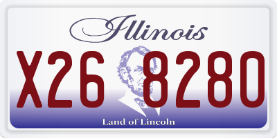 IL license plate X268280