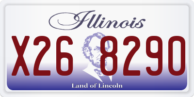 IL license plate X268290