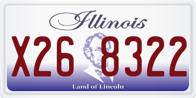 IL license plate X268322