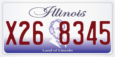 IL license plate X268345