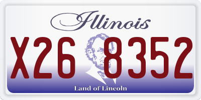 IL license plate X268352