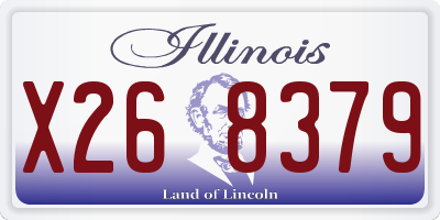 IL license plate X268379