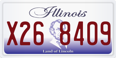 IL license plate X268409