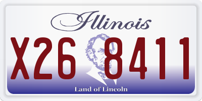 IL license plate X268411