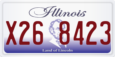 IL license plate X268423