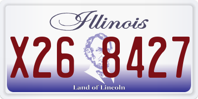 IL license plate X268427