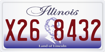 IL license plate X268432