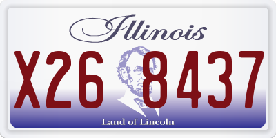 IL license plate X268437