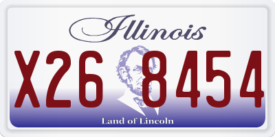 IL license plate X268454