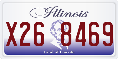 IL license plate X268469
