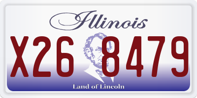 IL license plate X268479
