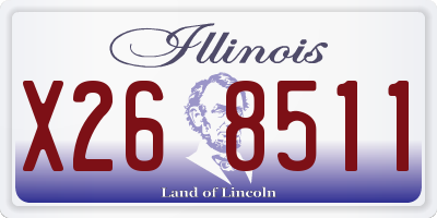 IL license plate X268511